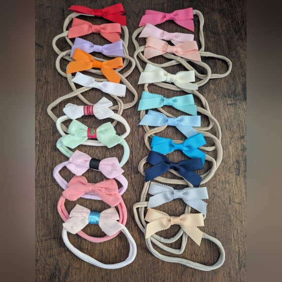 Other - 2️⃣0️⃣ TWENTY Colorful Infant Bow Headband Lot / Bundle